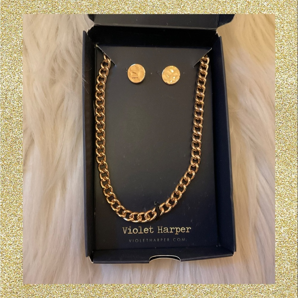 Violet Harper Elana Necklace + Earring Set - New in Box